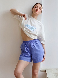 Комплект женский "Cosmic vibes" футболка и шорты в Тюмени